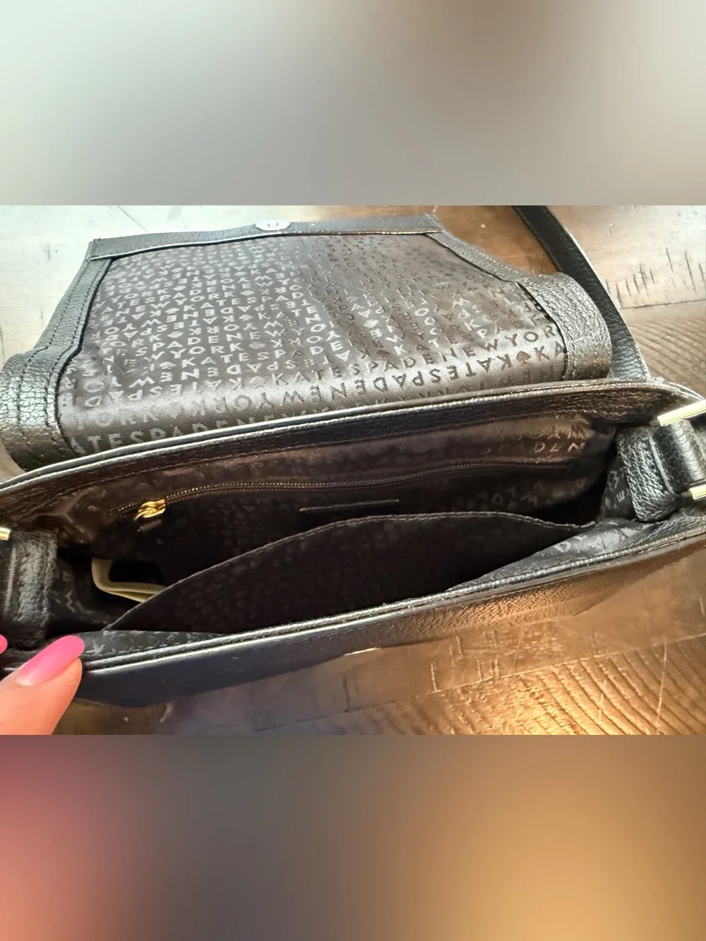 kate spade black bow crossbody with crystal trim